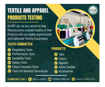 Top Textiles and Garments Product Testing Lab in Surat