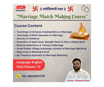 Marriage Match Making Course in English
