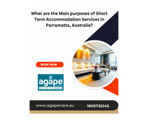 What are the Main purposes of Short Term Accommodation Services in Parramatta, Australia?