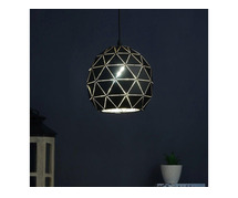Black Gold Metal Hanging Light Without Bulb