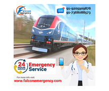 Get Falcon Emergency Train Ambulance Service in Guwahati for Modern Ventilator Features