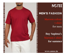 Maroon t shirt for men