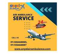 Hire Angel Air Ambulance Service in Bagdogra with Life Support ICU Setup