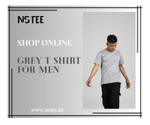 Grey t shirt for men