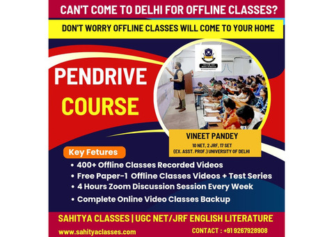 Get Best Recorded Pen Drive Course For UGC NET JRF English Literature