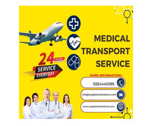Pick Outstanding Angel Air Ambulance Service in Dibrugarh with Medical Tool