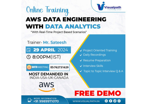 AWS Data Engineer Training Online Free Demo