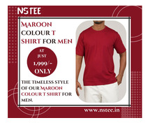 Maroon t shirt for men