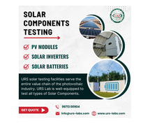 Reliable Solar Components Testing labs in Noida