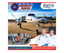 Pick Supreme Angel Air Ambulance Service in Varanasi with Medical Tool