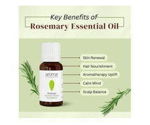 Aroma Treasures Rosemary Essential Oil for Hair, Skin, and Aromatherapy