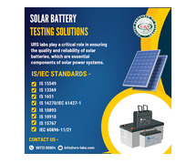 Solar Battery and Cell Testing labs in Pune