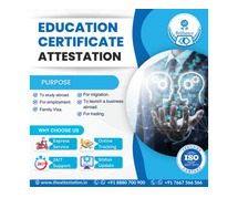 Authentic Education Certificate Attestation services in Chennai