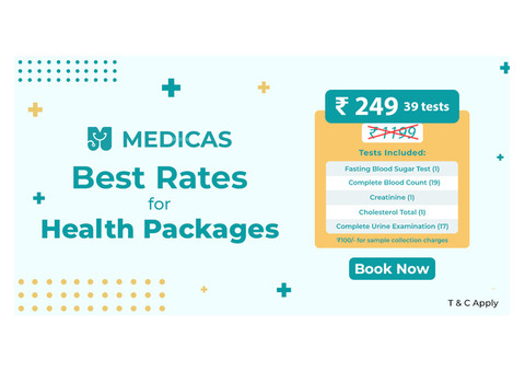 Book Now: Medicas Wellness Complete - Top Checkup Packages - Rs 249 Only