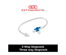 3 Way Stopcock with Extention | three way stopcock