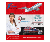 Get 24-Hours Available Falcon Train Ambulance in Patna with the Best ICU Setup
