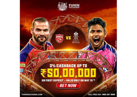 Indian Premier League: Stream PBKS vs RR Live on funinexchange
