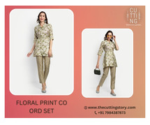 Stylish Floral Print Co Ord Set - The Cutting Story
