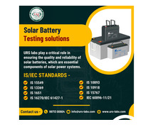 Solar Battery and Cell Testing Labs in Gurgugram