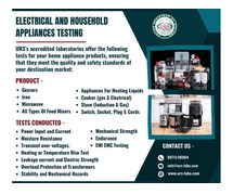 Electrical Household Products Testing Lab in Lucknow