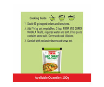 Veg Curry Masala | Buy Veg Curry Masala Paste online - Priya Foods