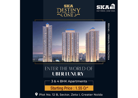 3 Bhk Apartments in Greater Noida by SKA Destiny One