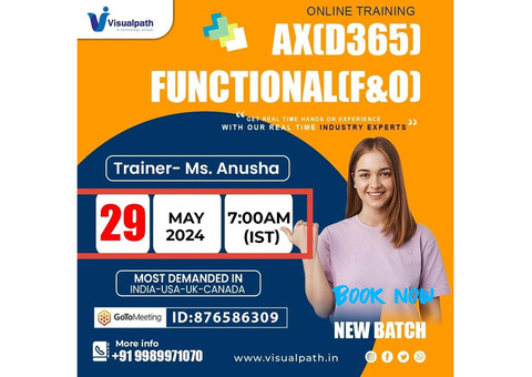 Ax(D365) Functional(F&O) Online Training New Batch