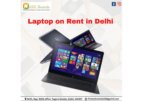 Laptop on Rent in Delhi