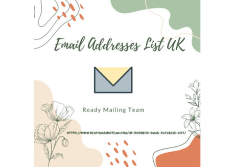 Unleash Your UK Marketing Potential with Ready Mailing Team's Email Addresses List UK