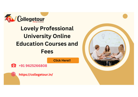 Lovely Professional University Online Education Courses and Fees