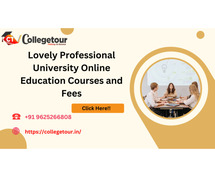 Lovely Professional University Online Education Courses and Fees