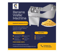 Banana Wafer Machine Manufacturer in India