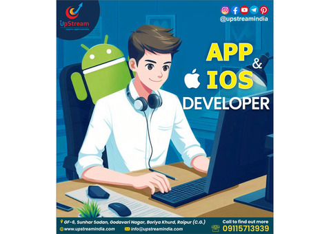 Best  Android/IOS  App developer in Raipur -  Up Stream.