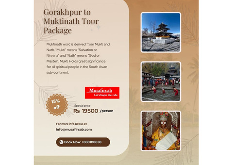 Gorakhpur to Muktinath Tour Package, Muktinath Tour Booking from Gorakhpur