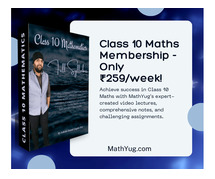 Achieve Class 10 Maths Excellence for ₹259/Week with Ashish Sir