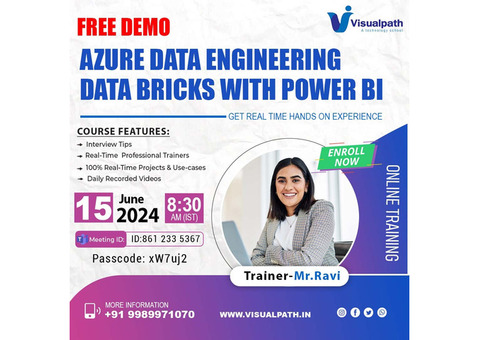 Online FreeDemo On AzureDataEngineering with DataBricks with PowerBi