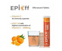 Epieff Vitamin C 1000mg Effervescent 20 Tablets