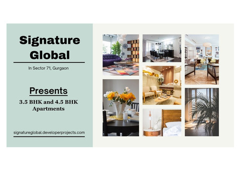 Signature Global Sector 71 - Buy Smart, Buy From Us In Gurgaon