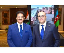 Sandeep Marwah  as Special Guest at Azerbaijan Independence Day Celebration