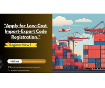 "Apply for Low-Cost Import-Export Code Registration."
