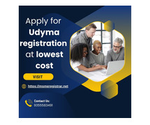Apply for Udyma registration at lowest cost