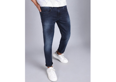 Ankle fit jeans for men
