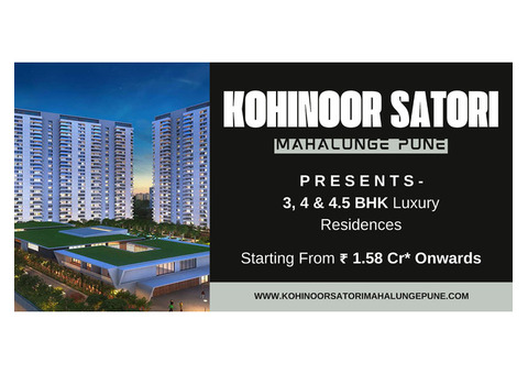 Kohinoor Satori - Upcoming Project At Mahalunge Pune