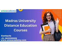 Madras University Distance Education Courses