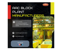 AAC Block Plant Manufacturers in India