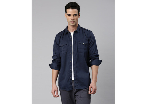 Buy cool plain shirts for men online