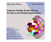 Superior Quality Acrylic Mirrors for Decor and Display Applications