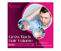 Get Your Hair Back with FUE Hair Transplants at Rupam Clinic in Bhubaneswar!