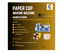 Paper Cup Machine Manufacturer | Maabharti Industries Pvt Ltd