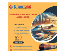Pick Green Bird Air and Train Ambulance Service in Jaisalmer with Full ICU Setup